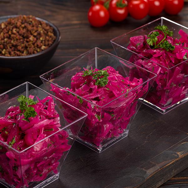 Салат из красной маринованной капусты с красным луком | Идеально в пост | MOSCOW FOOD - доставка вкусных блюд