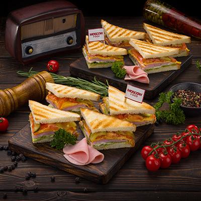 Сэндвич с ветчиной и сыром | Сэндвичи и круассаны | MOSCOW FOOD - доставка вкусных блюд