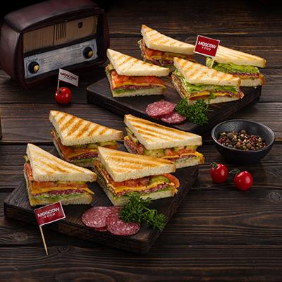 Сэндвич с "Салями" и сыром "Гауда" | Сэндвичи и круассаны | MOSCOW FOOD - доставка вкусных блюд