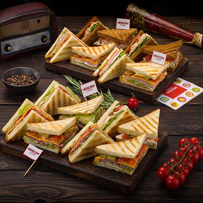 Ассорти из мини-сэндвичей | Наборы | MOSCOW FOOD - доставка вкусных блюд
