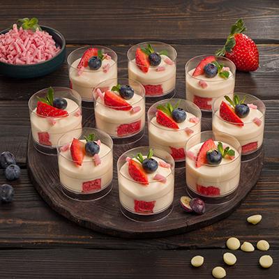 Мусс "Чизкейк" с ягодами | Десерты | MOSCOW FOOD - доставка вкусных блюд