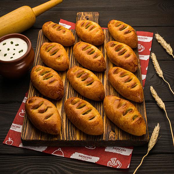 Мини-пирожки с  картофелем и луком | Выпечка | MOSCOW FOOD - доставка вкусных блюд