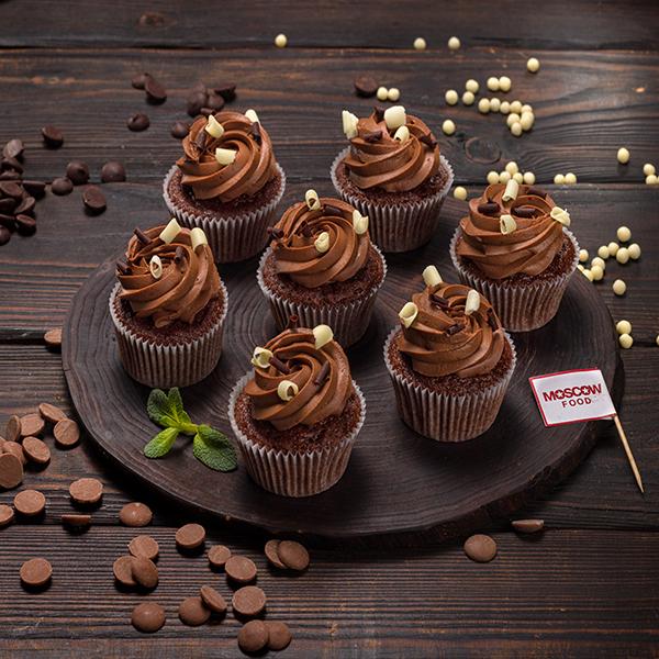 Мини-капкейки шоколадные | Десерты | MOSCOW FOOD - доставка вкусных блюд